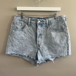 Levi's 501 Cut Off Shorts - Denim - Classic Jean Shorts Size 33‎